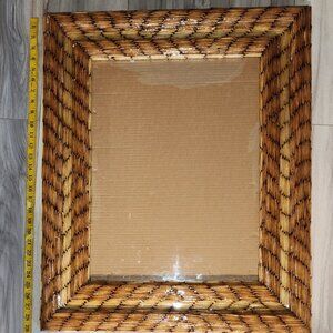 Large Prison Art Picture Frame Made with Matchstick 29" x 24" x 1.5" Beautiful